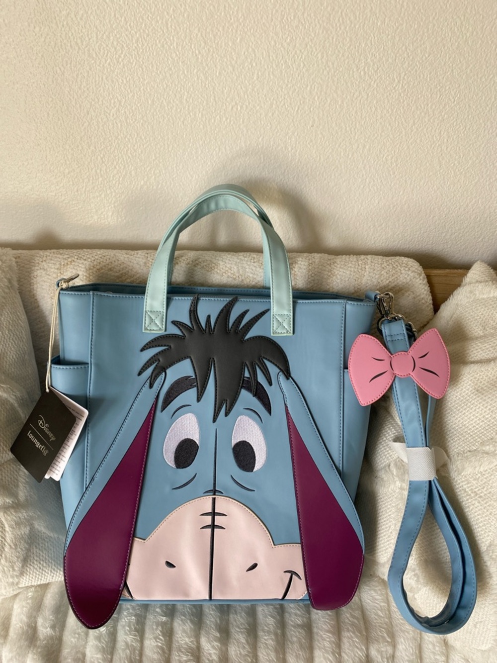 BNWT! Limited Edition Loungefly Eeyore Backpack Tote 🩵🎀